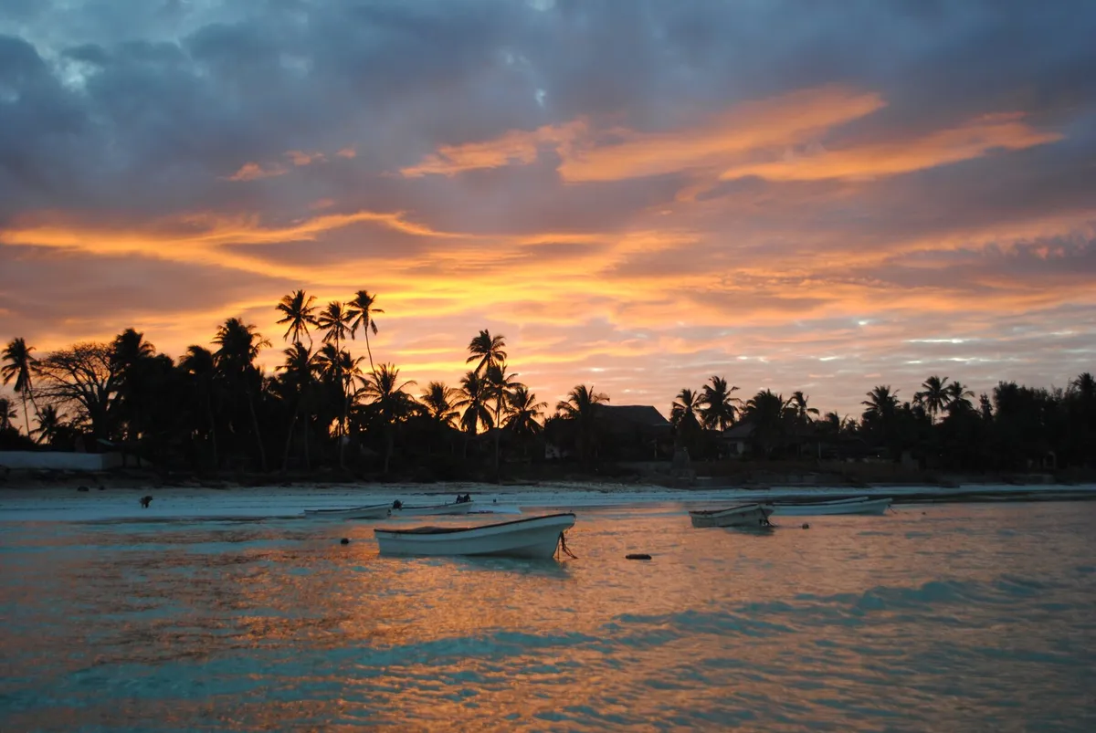 Jet skiing off Zanzibar coast